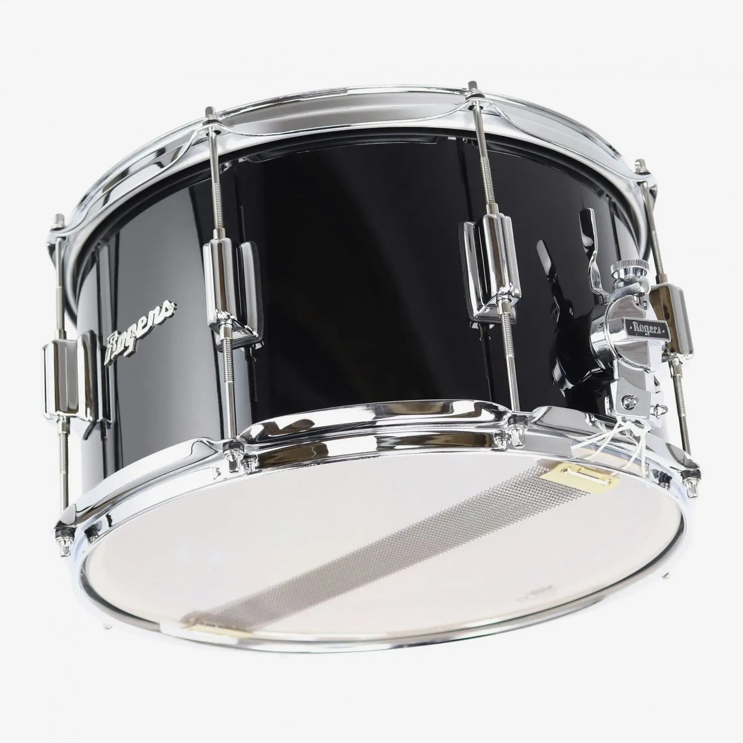 ~NEW!~ Rogers 28PB Powertone Series 8x14 Snare Drum in Piano Black Lacquer (SAVE $185!)